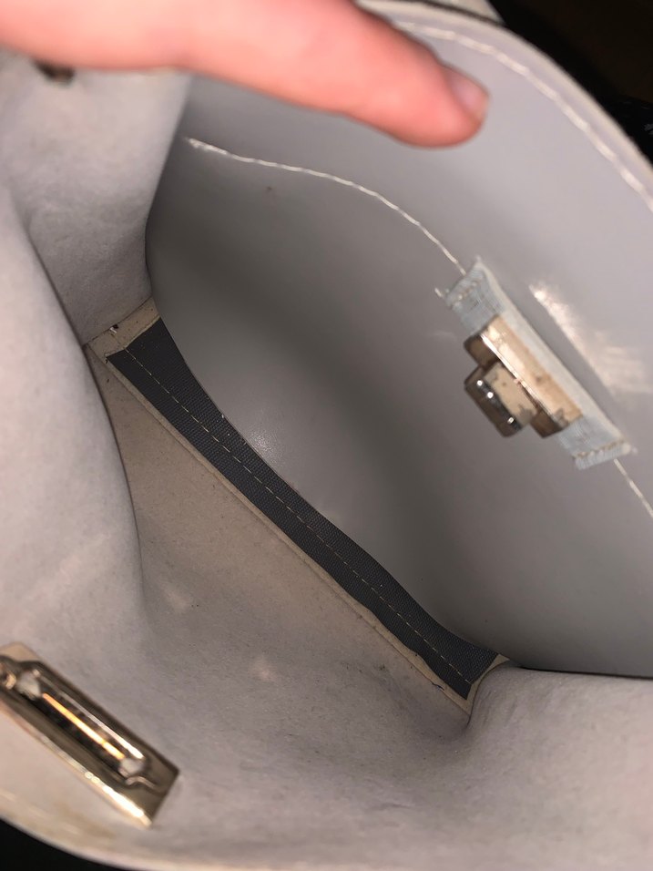 Gri Minimalist Deri Kadın Çanta - Görsel 4