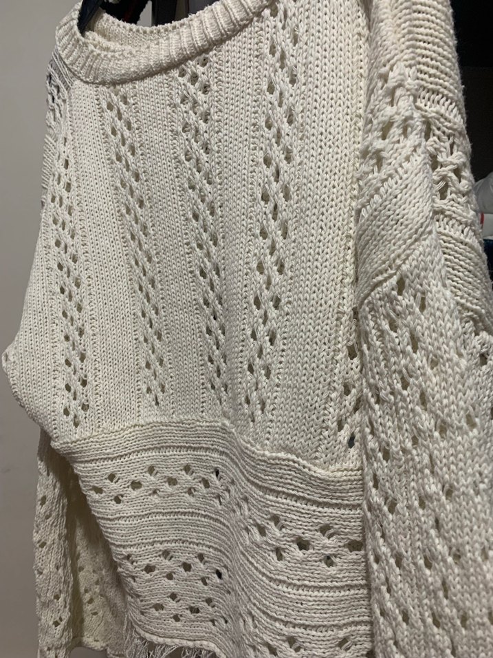 Bohem Uzun Kollu Örgü Kadın Kazak - Görsel 3