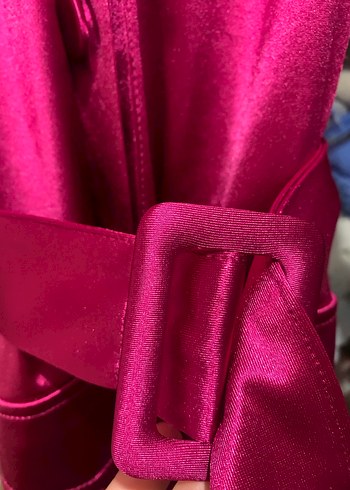 Parlak Pembe Uzun Kadın tunik - Görsel 3