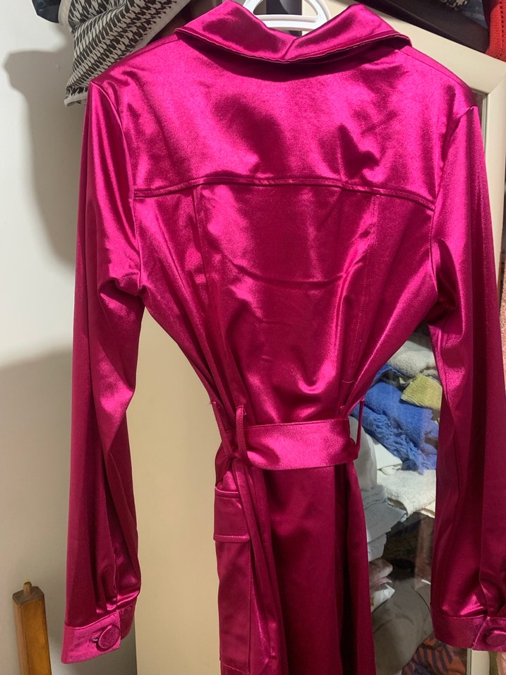 Parlak Pembe Uzun Kadın tunik - Görsel 4