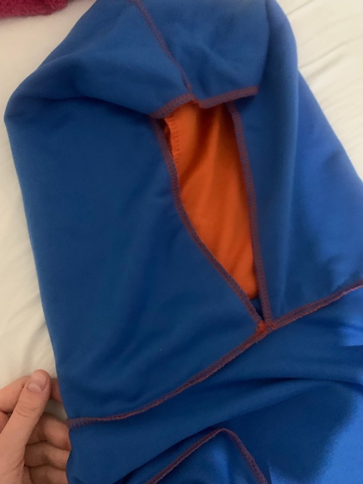 Tesettür Mavi Kapüşonlu Fermuarlı Polar Sweatshirt takım 2 Li - Görsel 5