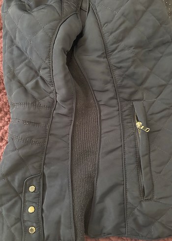 Fermuarlı Kapitone Lacivert Kadın Yelek - Görsel 4