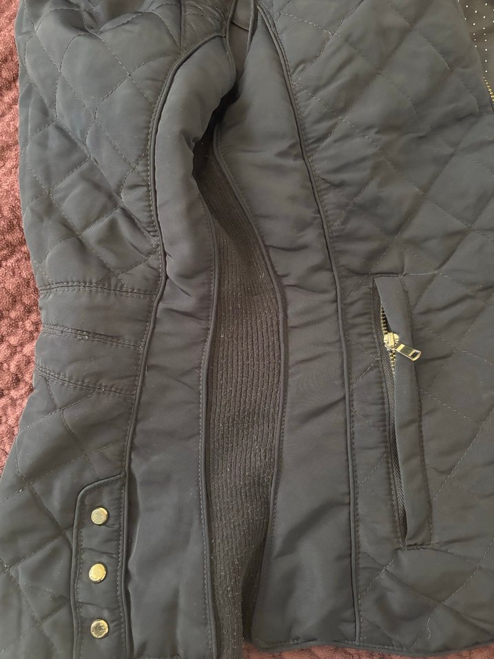 Fermuarlı Kapitone Lacivert Kadın Yelek - Görsel 4