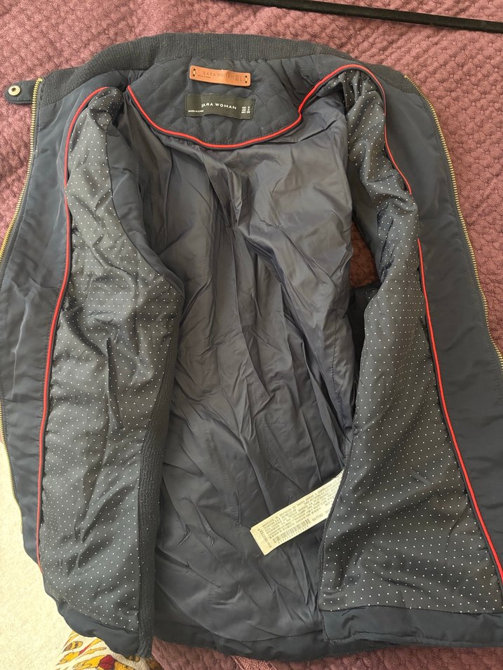 Fermuarlı Kapitone Lacivert Kadın Yelek - Görsel 3