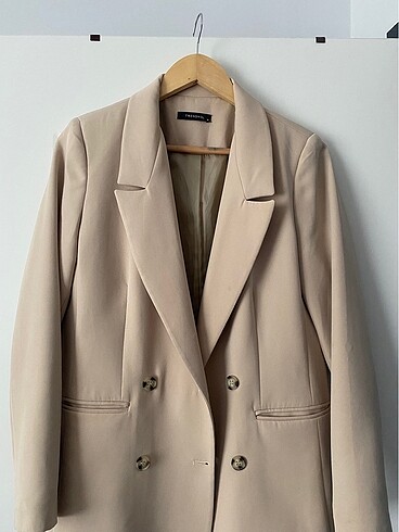 m Beden Bej Blazer