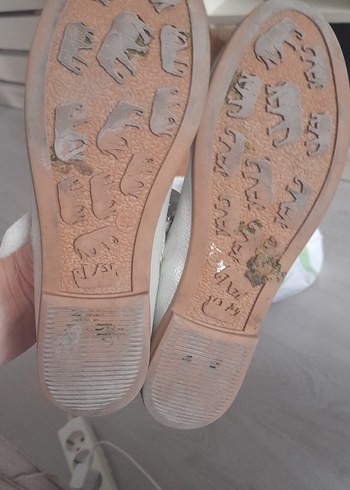 Kız Çocuk Gümüş Babet Ayakkabı Fiyonk Detaylı - Görsel 2