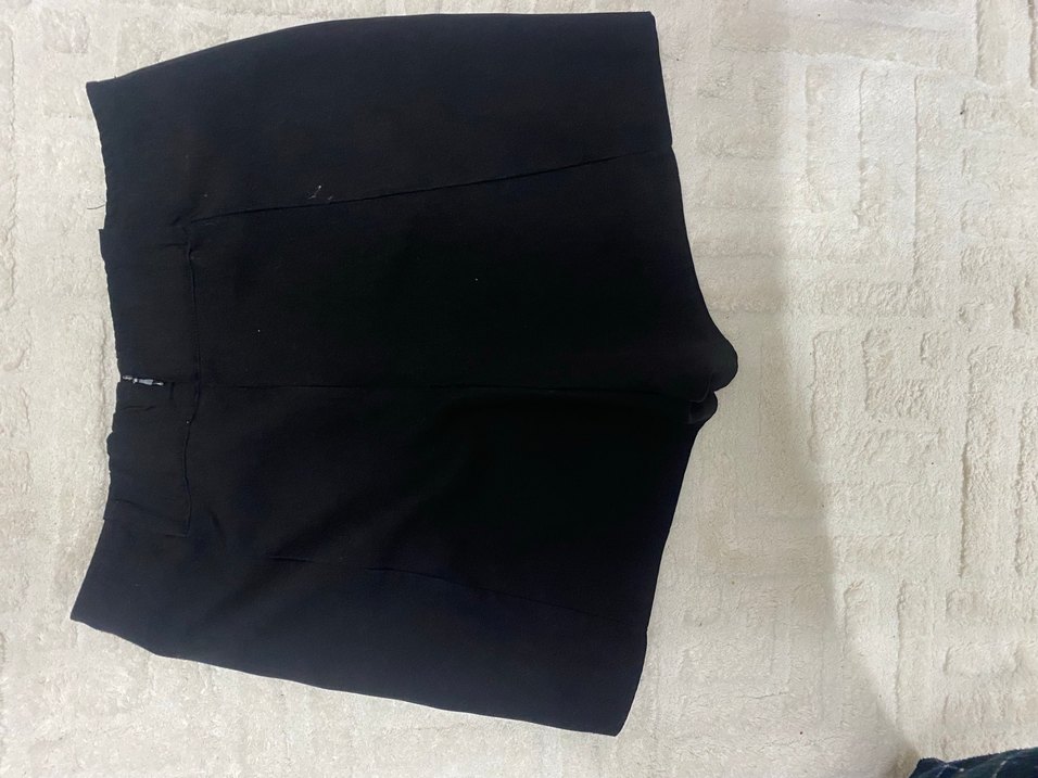 Siyah Mini Kadın Etek - Görsel 5