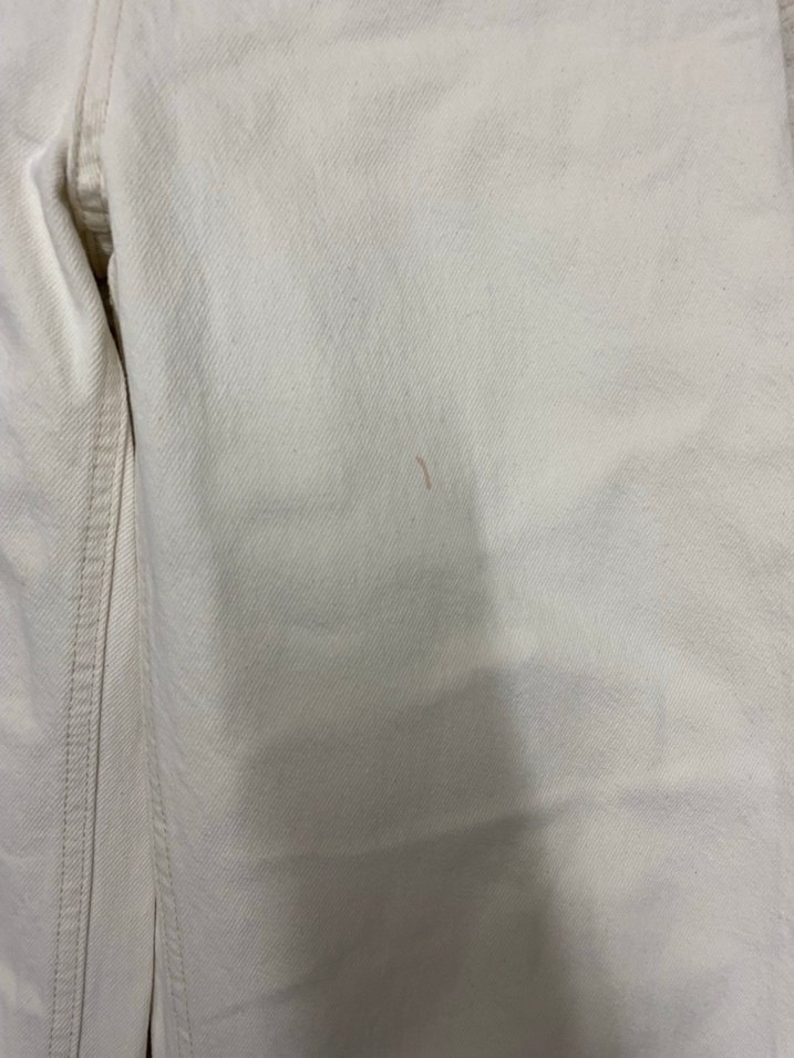 Kadın Beyaz Kemerli Midi Kot Pantolon - Görsel 4