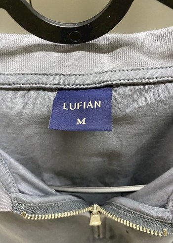 Gri Denim Polo Tişört, Fermuarlı, Bol Kesim - Görsel 2