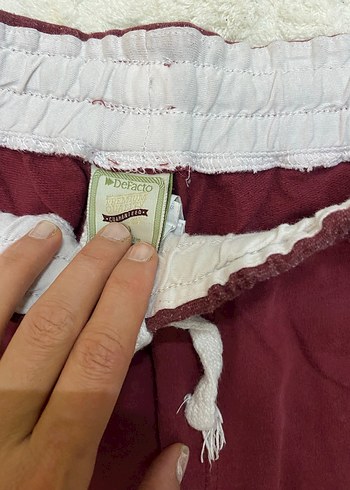 Bordo Erkek Çocuk Pamuklu Şort - Görsel 4