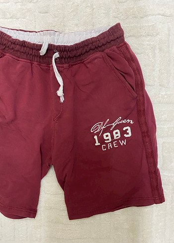 Bordo Erkek Çocuk Pamuklu Şort - Görsel 3