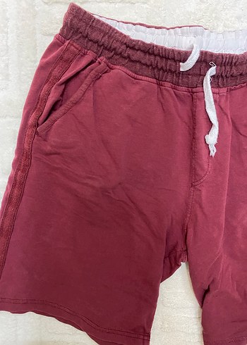 Bordo Erkek Çocuk Pamuklu Şort - Görsel 2