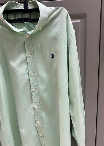 Yeşil Pamuklu Uzun Kollu Erkek Gömlek - Görsel 2