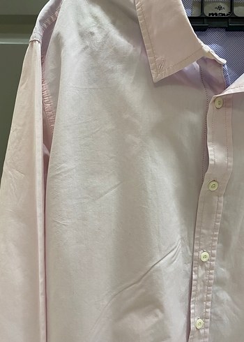 Pembe Pamuklu Uzun Kollu Erkek Gömlek - Görsel 2