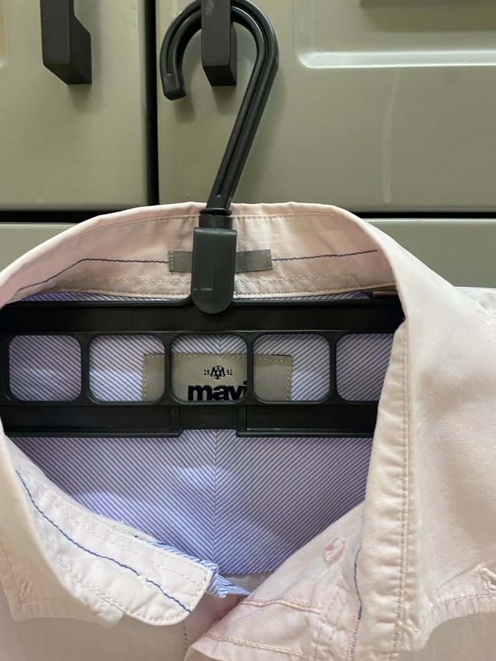 Pembe Pamuklu Uzun Kollu Erkek Gömlek - Görsel 4