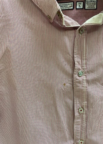 Bej Pamuklu Düğmeli Erkek Gömlek - Görsel 3