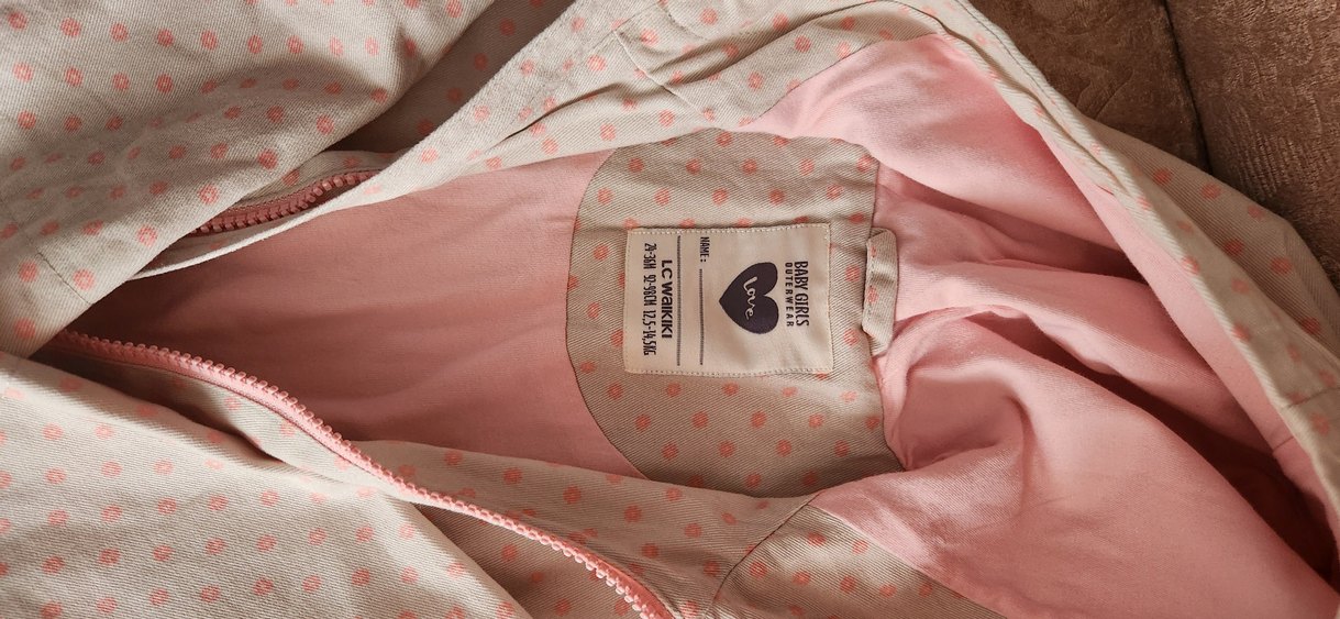 Kız Çocuk Kapüşonlu Fermuarlı Ceket - Görsel 2