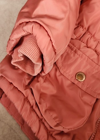 Kız Çocuk Kürklü Mont - Görsel 4