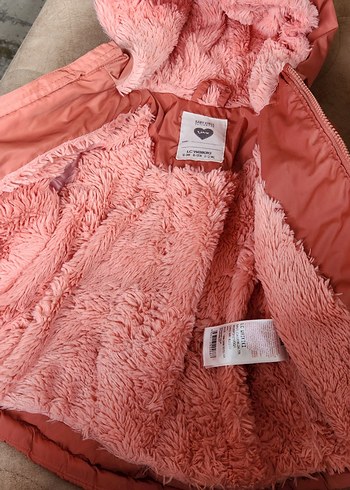 Kız Çocuk Kürklü Mont - Görsel 3