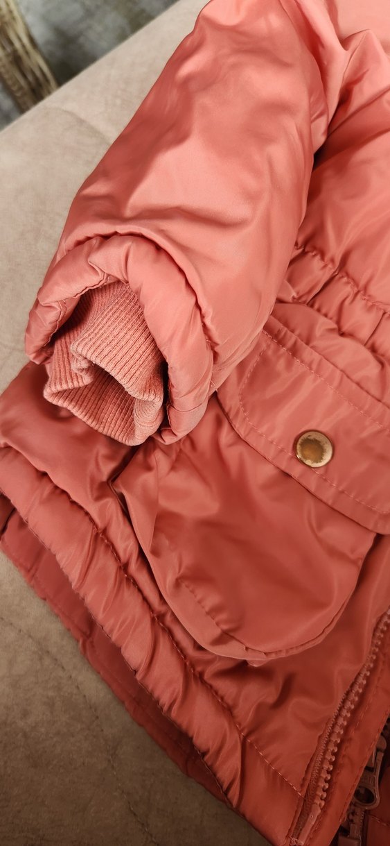 Kız Çocuk Kürklü Mont - Görsel 4