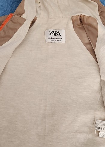 Kız Çocuk Kapüşonlu Baskılı Kahverengi Ceket - Görsel 5