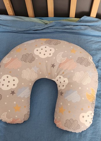 Bebek Emzirme ve Hamile Yastığı Pastel Desenli - Görsel 3