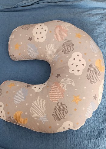 Bebek Emzirme ve Hamile Yastığı Pastel Desenli - Görsel 2