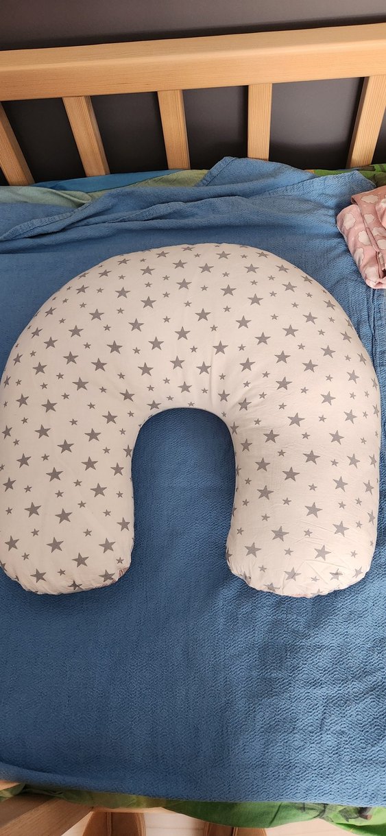 Bebek Emzirme ve Hamile Yastığı Pastel Desenli - Görsel 4