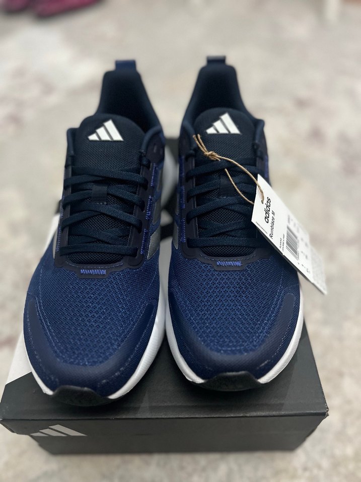 Lacivert Erkek Spor Ayakkabı Velcro Bantlı - Görsel 2