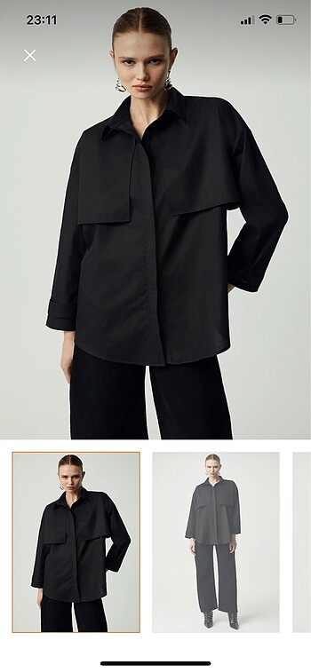 Siyah gömlek - Görsel 2