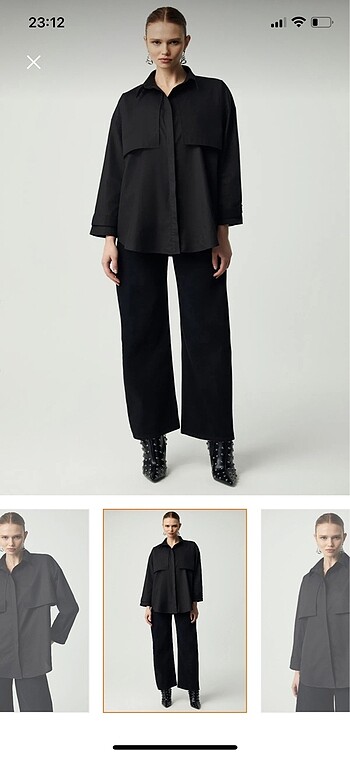 Siyah gömlek - Görsel 4