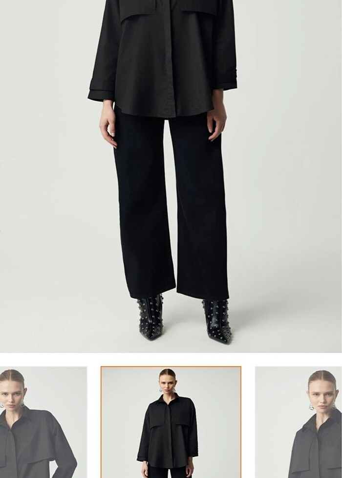 Siyah gömlek - Görsel 4