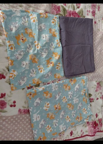 Pamuklu Mavi Pastel Bebek Uyku Seti - Görsel 5