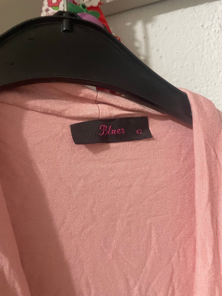 Pembe Drape Detaylı Bluz - Görsel 2