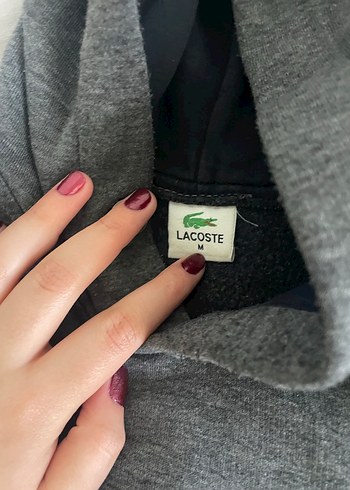 Gri Kapüşonlu erkek Sweatshirt - Görsel 3