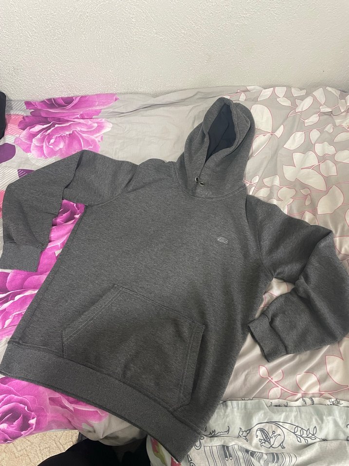 Gri Kapüşonlu erkek Sweatshirt - Görsel 2