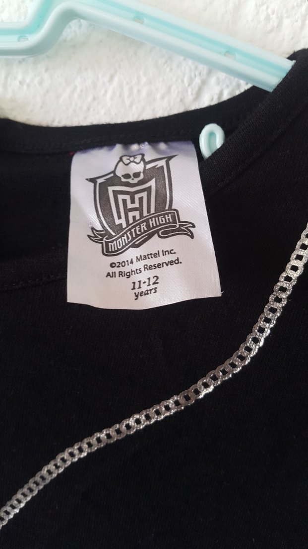 Kız Çocuk Siyah-Pembe Dantelli Gotik Elbise - Görsel 3