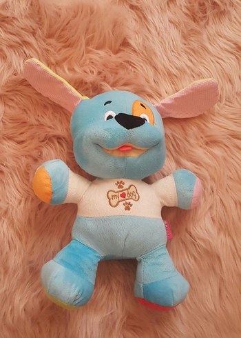 Renkli Mavi Peluş Oyuncak Köpek - Görsel 2