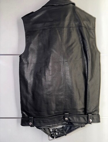m Beden Stradivarius Viral Deri Biker Yelek