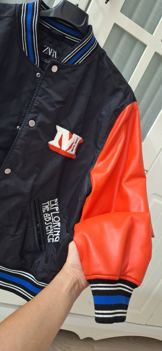 Zara Erkek Kolları Deri Ceket - Görsel 4