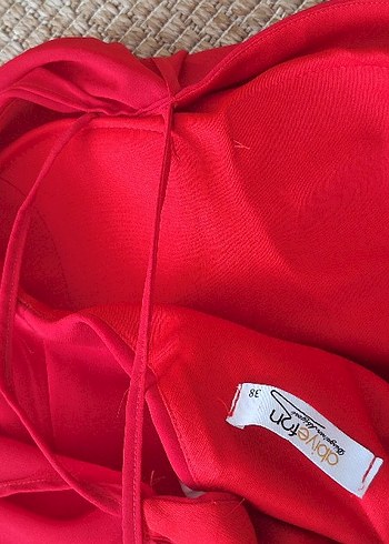 Kırmızı Abiye Elbise - Görsel 5