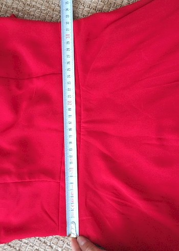 Kırmızı Abiye Elbise - Görsel 7