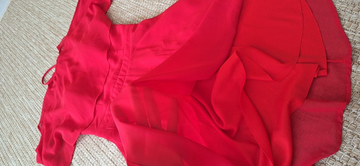 Kırmızı Abiye Elbise - Görsel 2