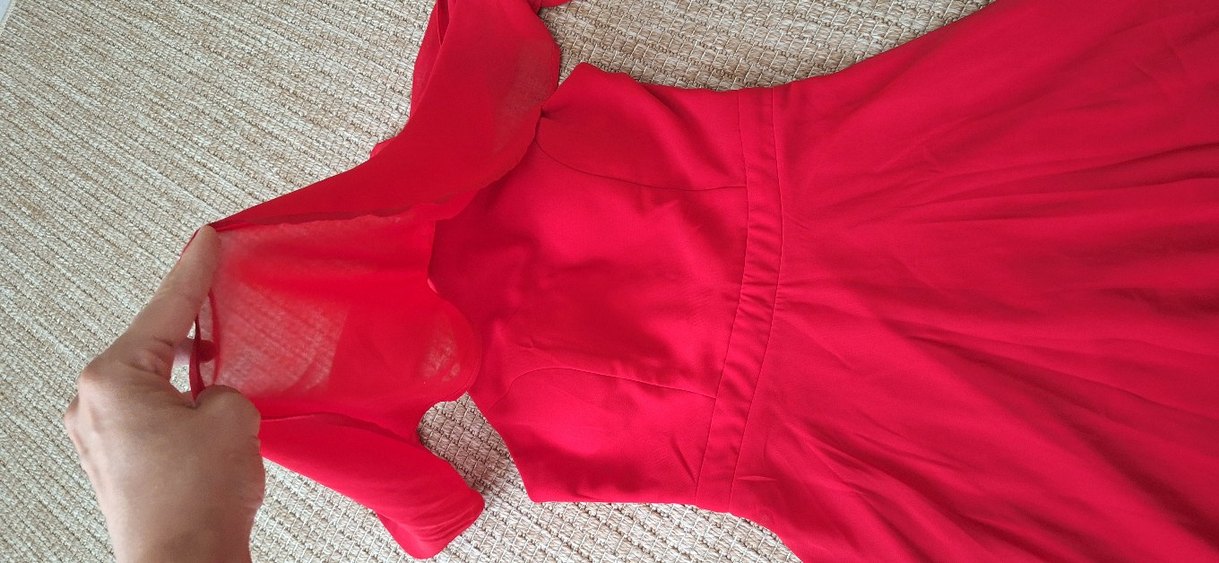 Kırmızı Abiye Elbise - Görsel 3