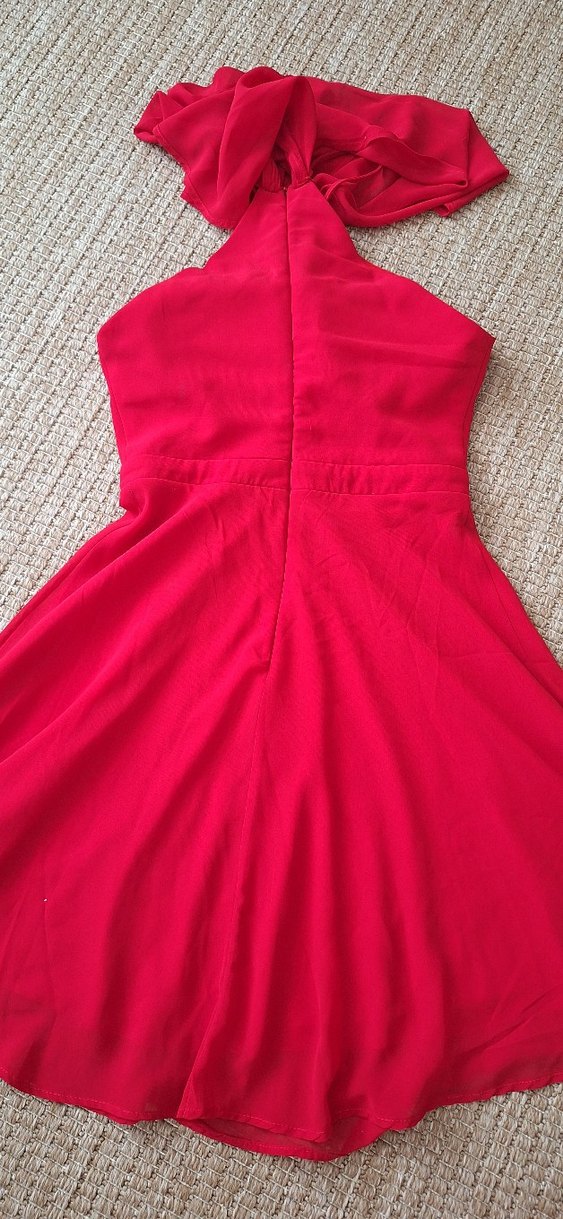 Kırmızı Abiye Elbise - Görsel 4