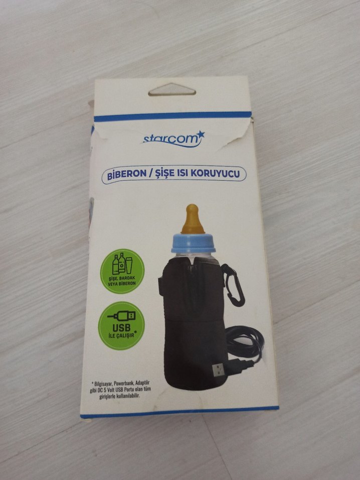 Starcom Bebek Biberonu Isı Koruyucu Mavi - Görsel 3