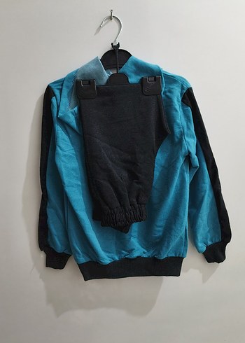 Zara Erkek Mavi Kapüşonlu Sweatshirt