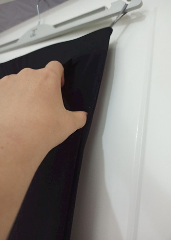 Diğer Siyah Kadın Midi Kumaş Eşofman Altı