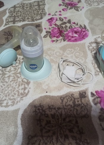 Wee Baby Desenli Şarjlı Göğüs Pompası Mavi - Görsel 6