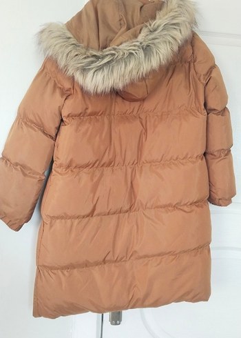 Bej Kürklü Kadın Kışlık Mont - Görsel 3